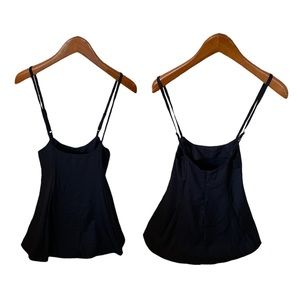 Monking Top Womens size M Black Spaghetti Strap